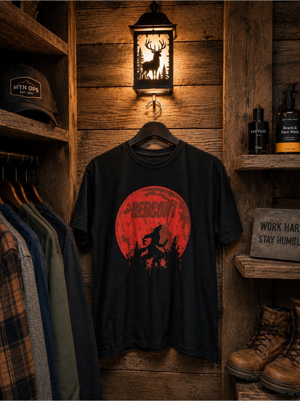 Redcon1 The Highest State Of Readiness T Shirt Mens Large Black NWOT
